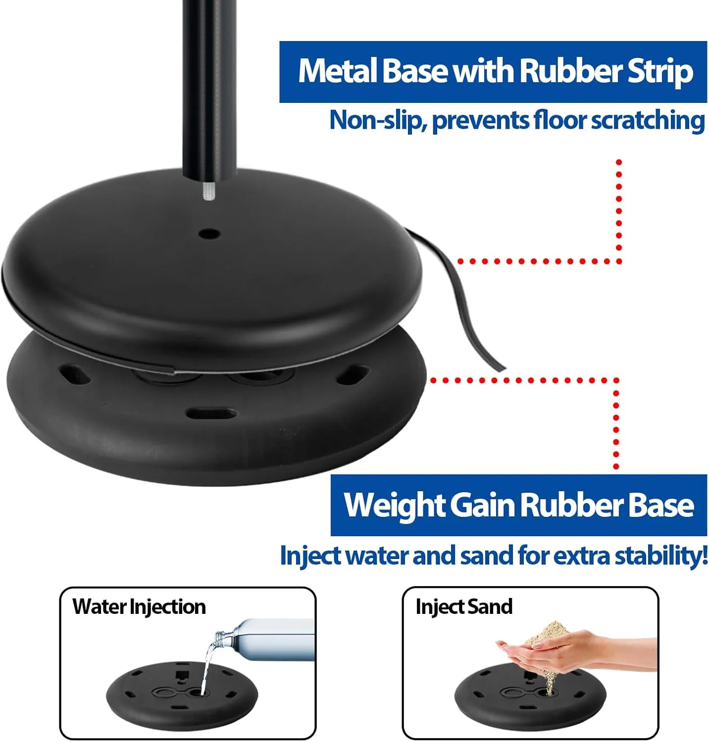 2-Pack 8.5×11 Inch Adjustable Sign Stand & Floor Standing Sign Holder – Pedestal