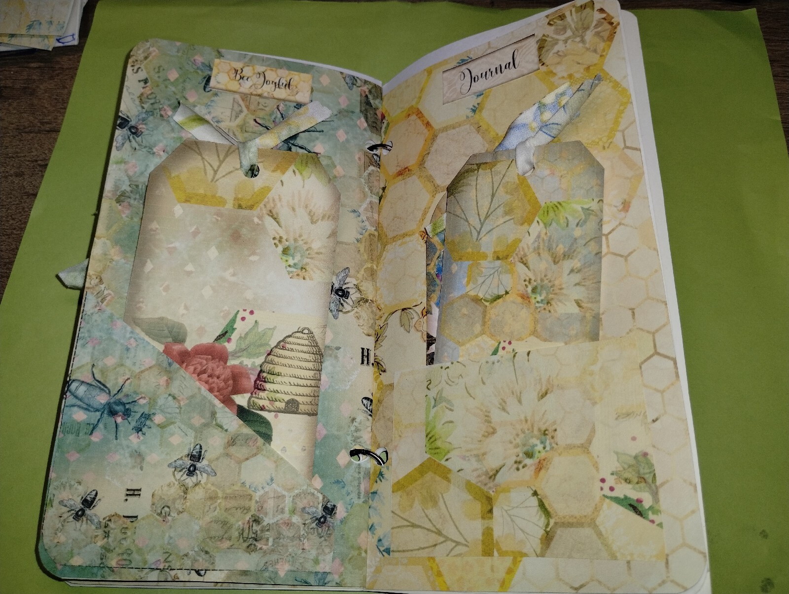 Bee Junk Journal USA Seller Gift Loaded With Tags