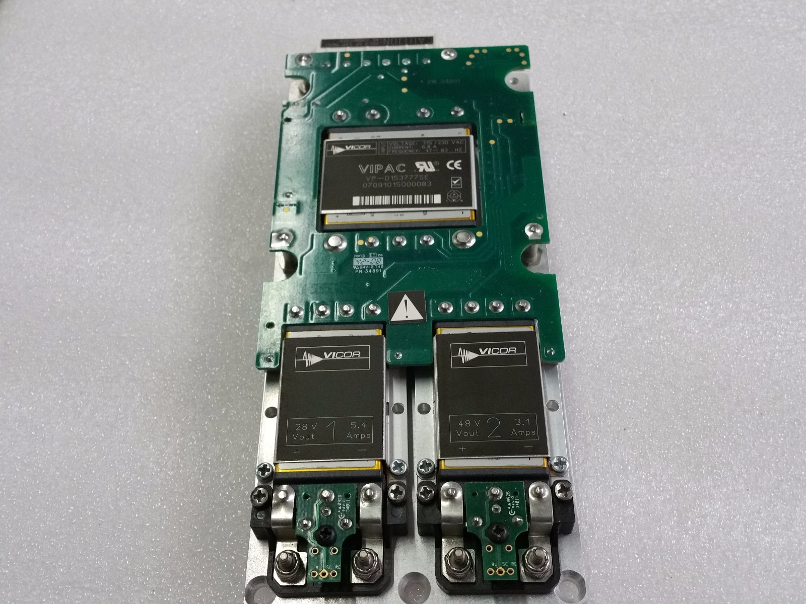 Vicor VP-D1537775E VIPAC 115/230 VAC Input, Dual DC Output 48V-3.1A, 28V-5.4A