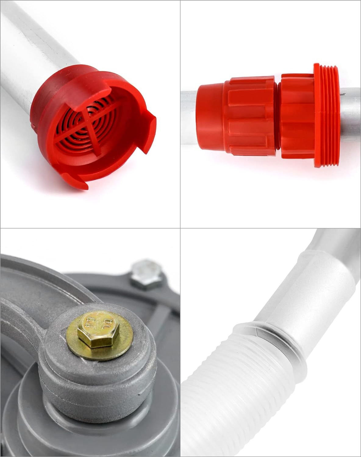Aluminum Drum Rotary Hand Pump, Barrel Pump Hand Crank Oil Gas Barrel Drum Pump