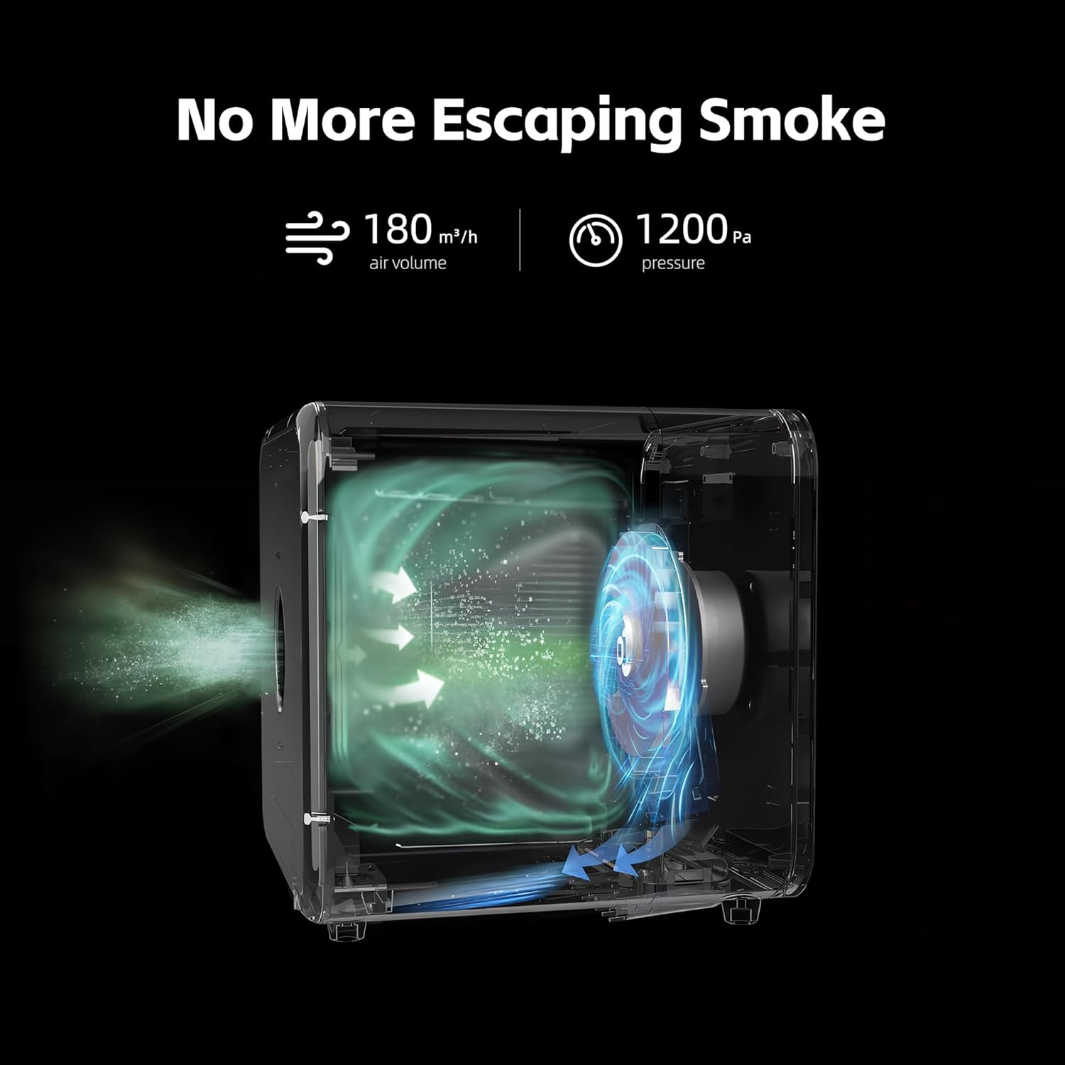High-Performance Laser Fume Extractor for Engravers, 99.97% Smoke Removal