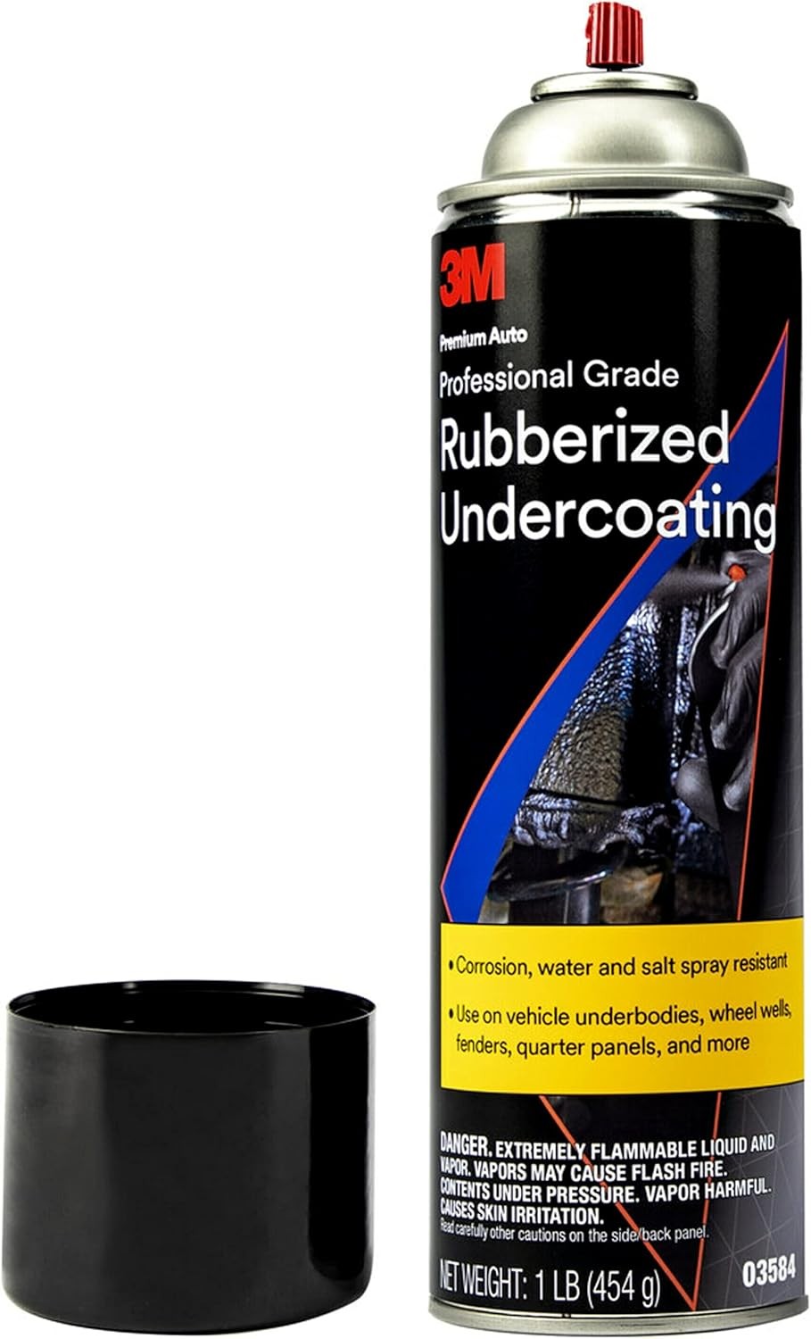 Professional Grade Rubberized Undercoating Corrosion Water Salt Resistant 16 Oz