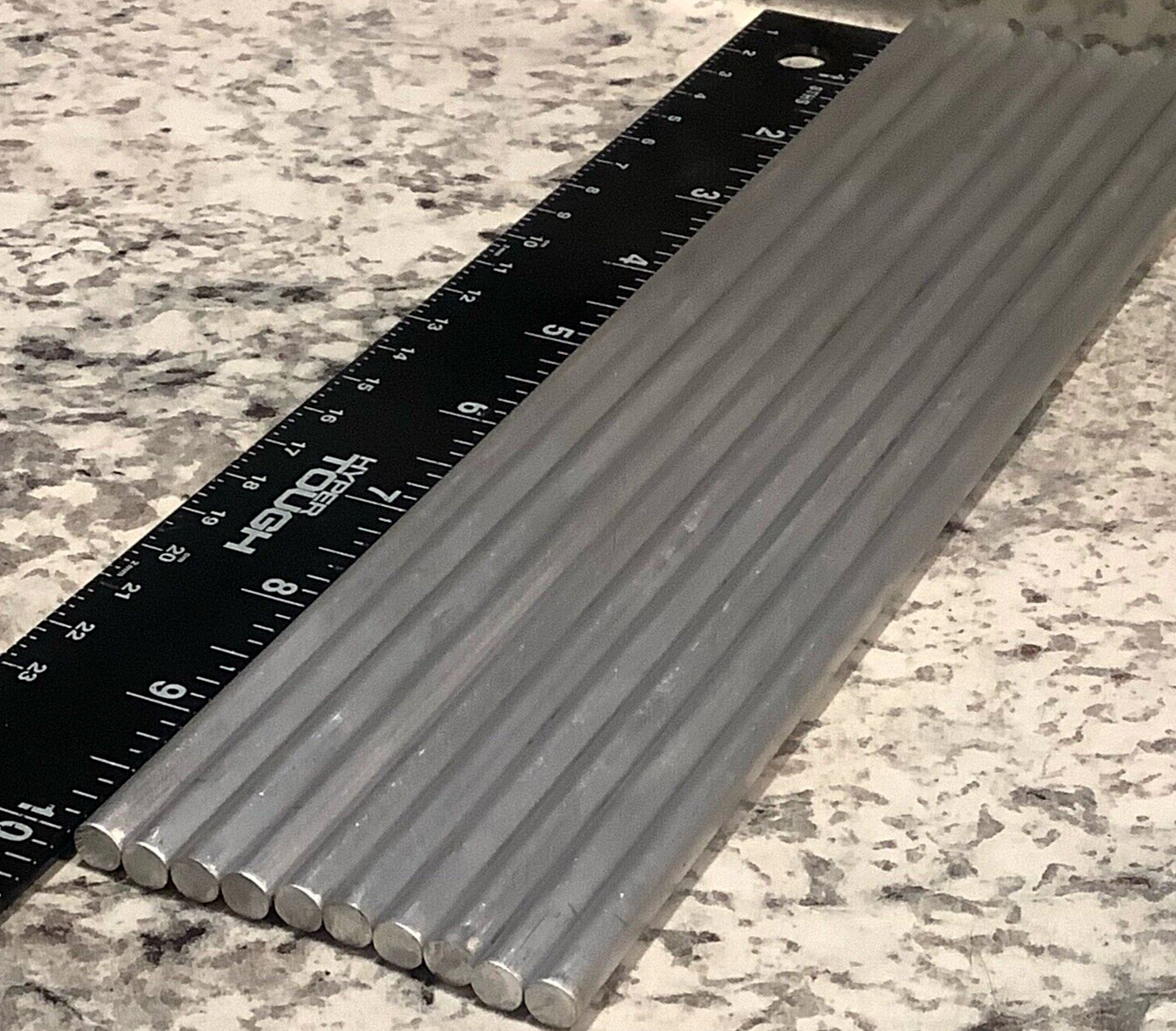 10 pcs. ALUMINUM Round Rod 6061 T6511 1/4″ Diameter x 10″ Long