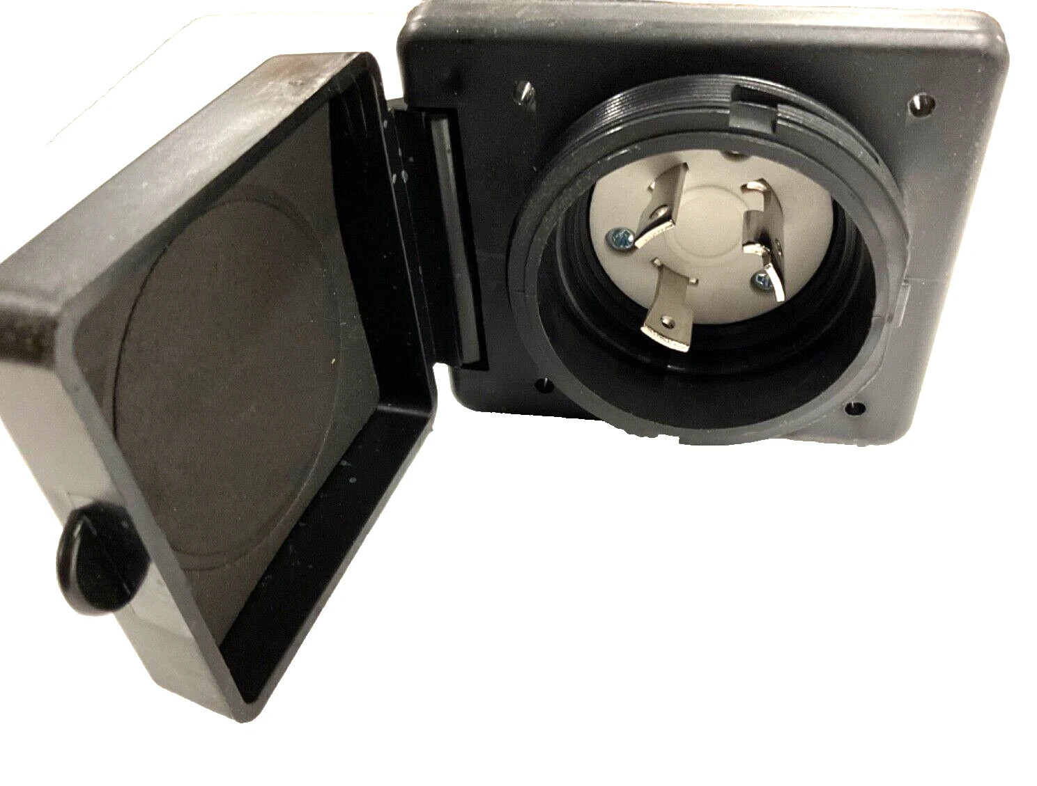 Epicord Power Inlet – EXRV060-B – 30 Amp 125V Grounding – Black RV