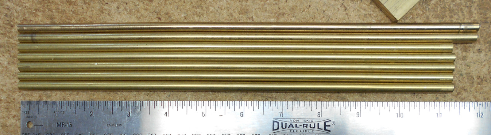 (7) pieces 360 SOLID BRASS round stock 1/4″ (0.25) 11″ RND rod – CUTOFFS