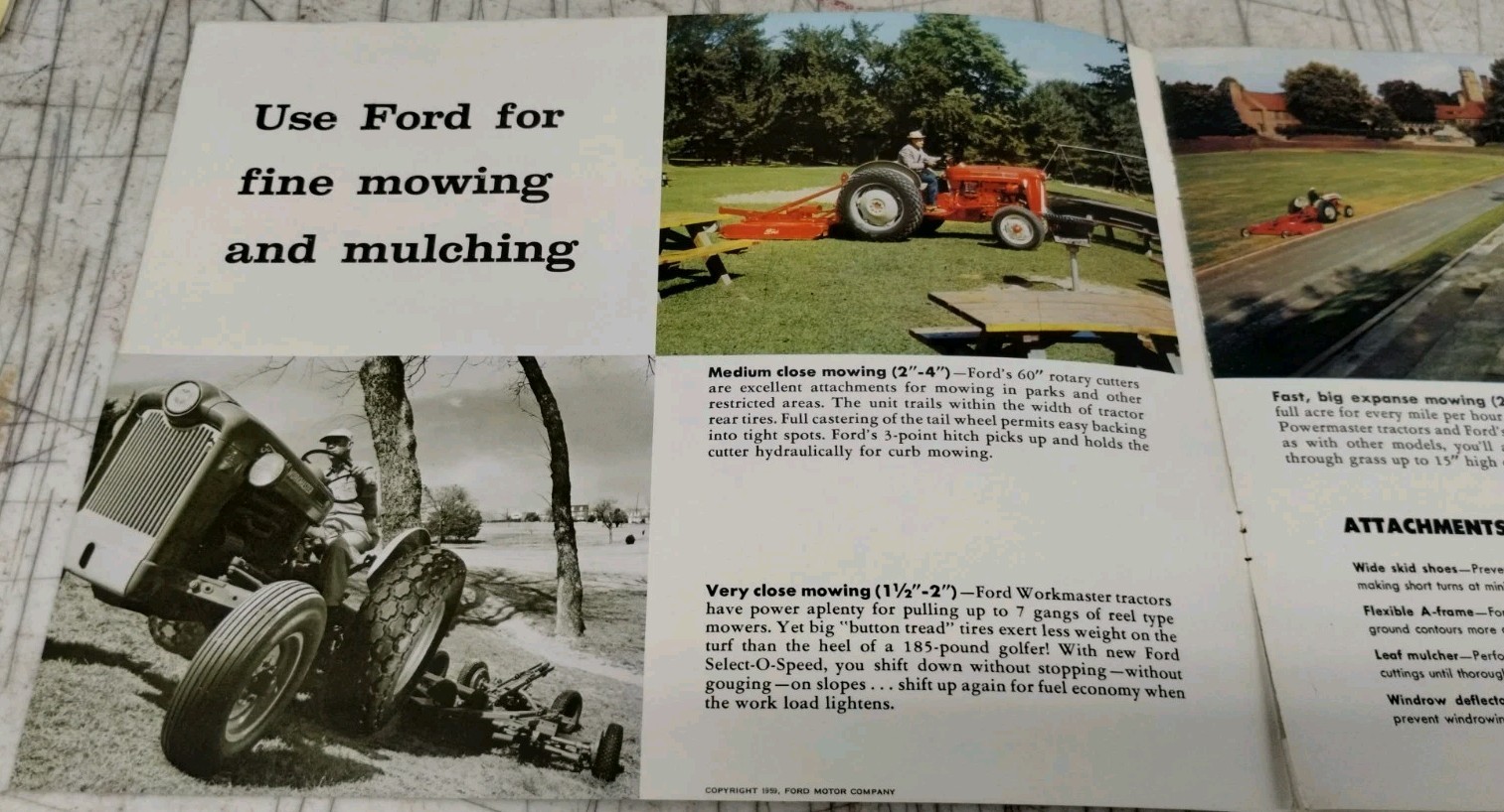 Ford Tractors And Equipment For Grounds Maintenance AD-6950
