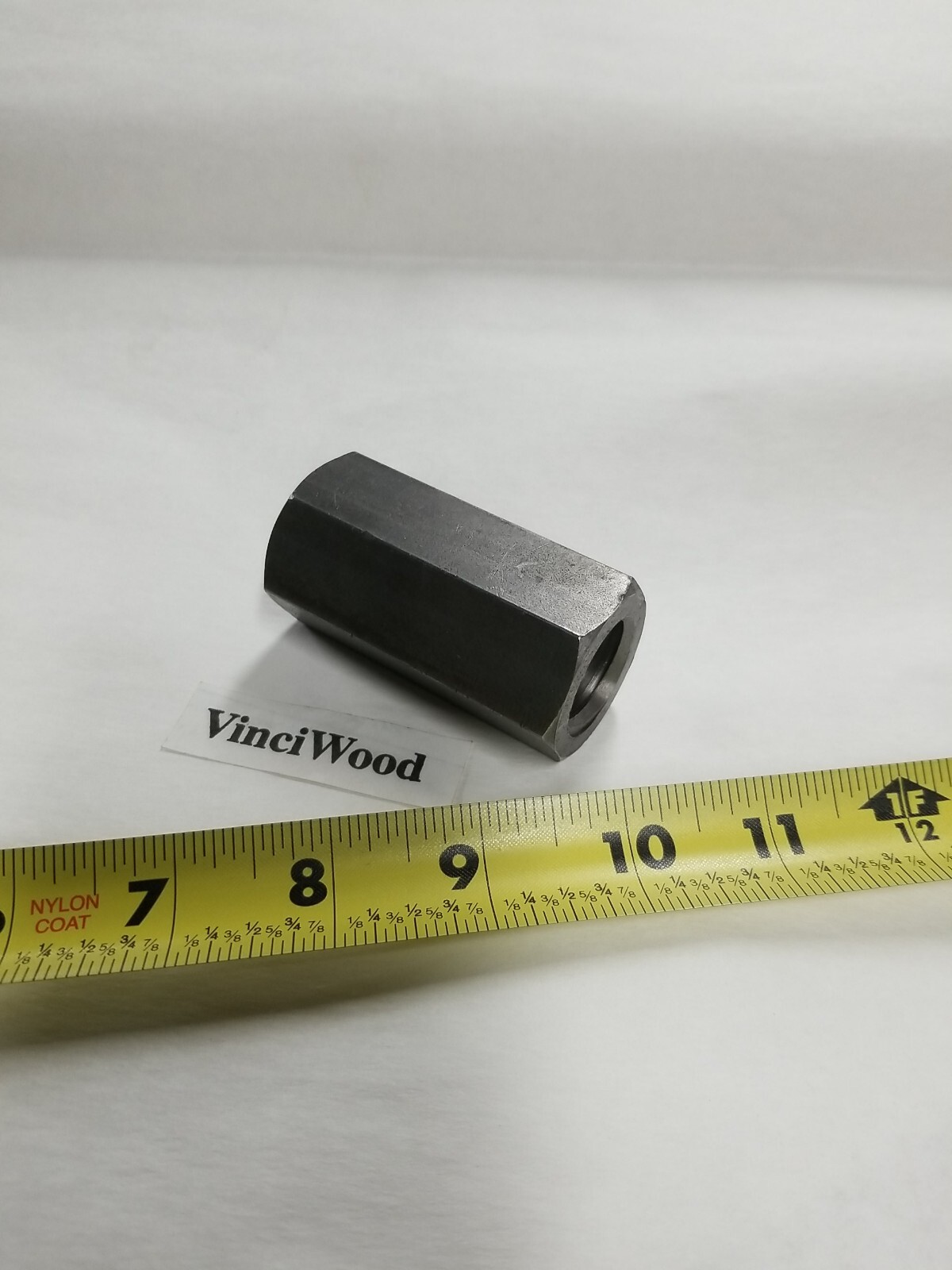 1″-5 Acme Coupling Nut (1 Piece) Right Hand, 1-3/8″ Wide Hex x 2-3/4″ USA.