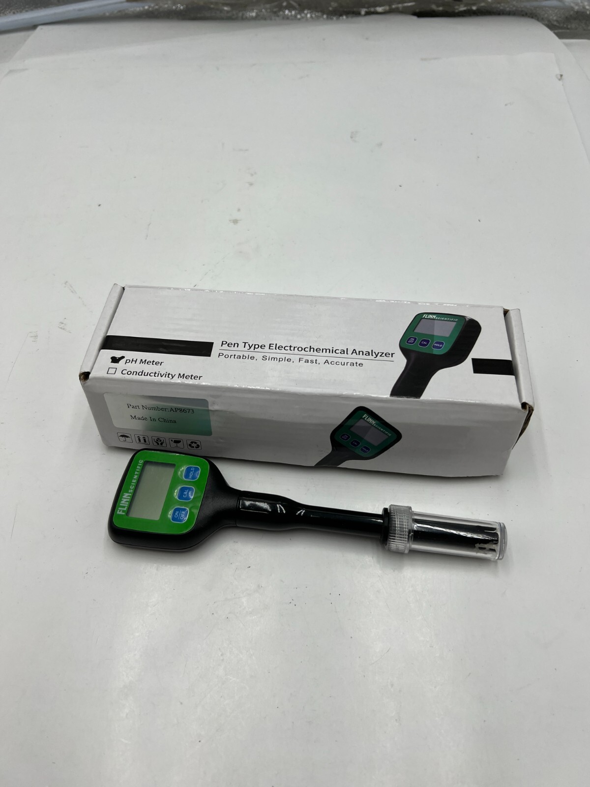 Flinn Scientific Handheld pH meter Pen Type Electrochemical Analyzer AP8673