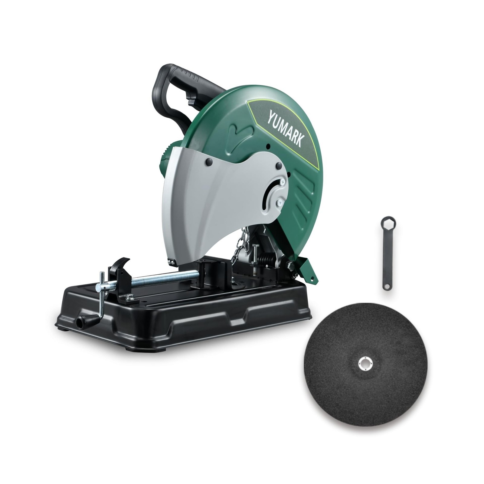 Abrasive Chop Saw, 2400W 3800RPM Steel Cutting Machine, 45° Adjustable Angl