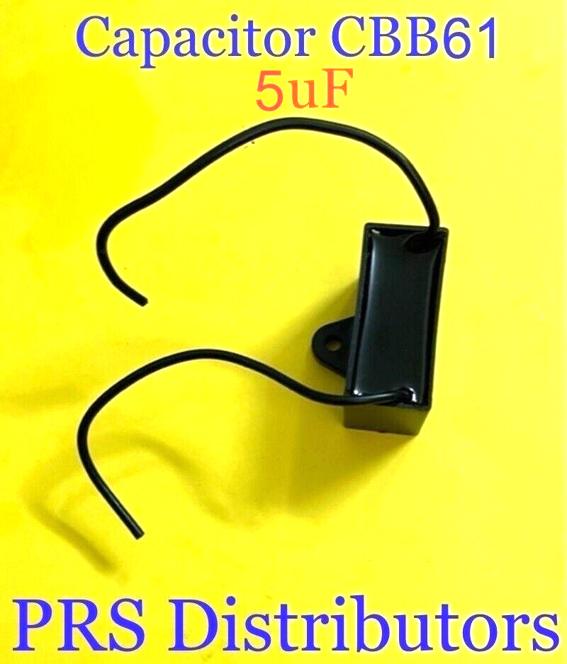 CBB61 5uF 5mF Motor Ceiling Fan Capacitor replacement 2-Wire 450VAC 50/60 HZ