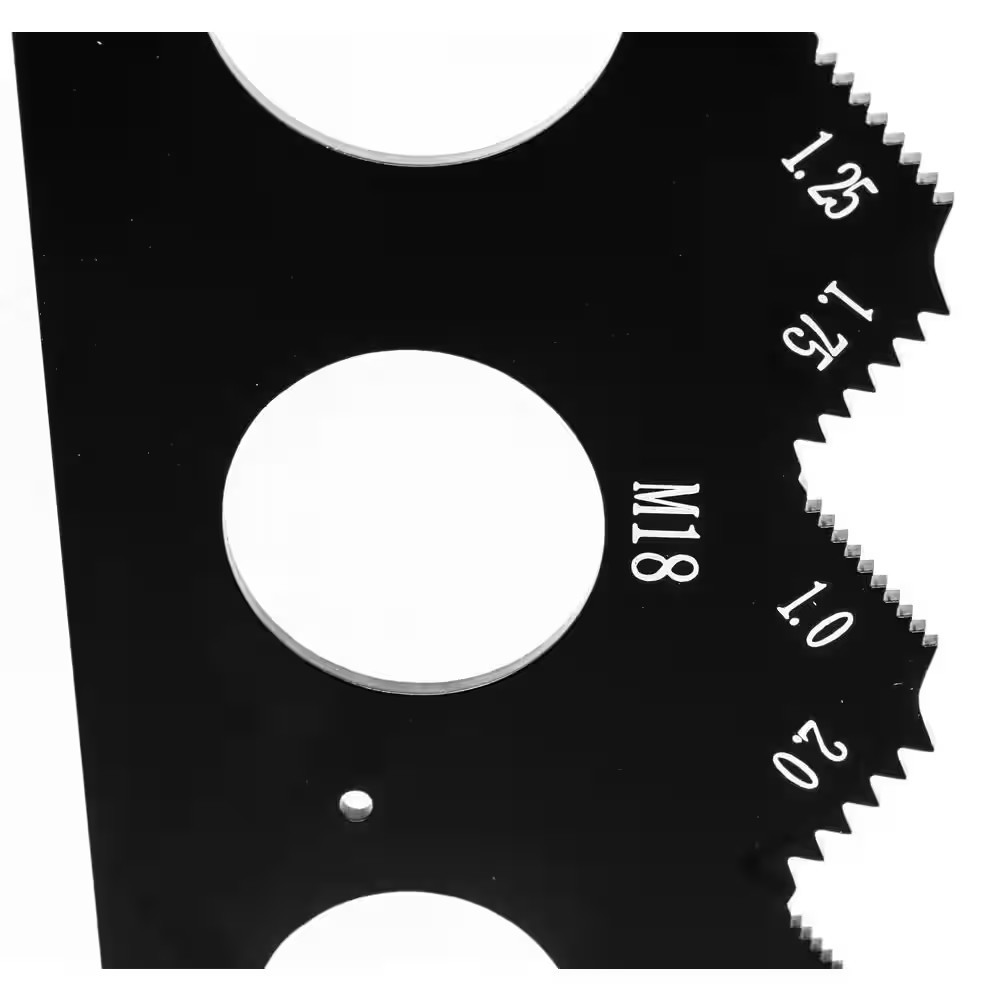 6-11/16 In. Metric and Imperial Metal Thread Pitch Multi-Gauge with Carrying Cas
