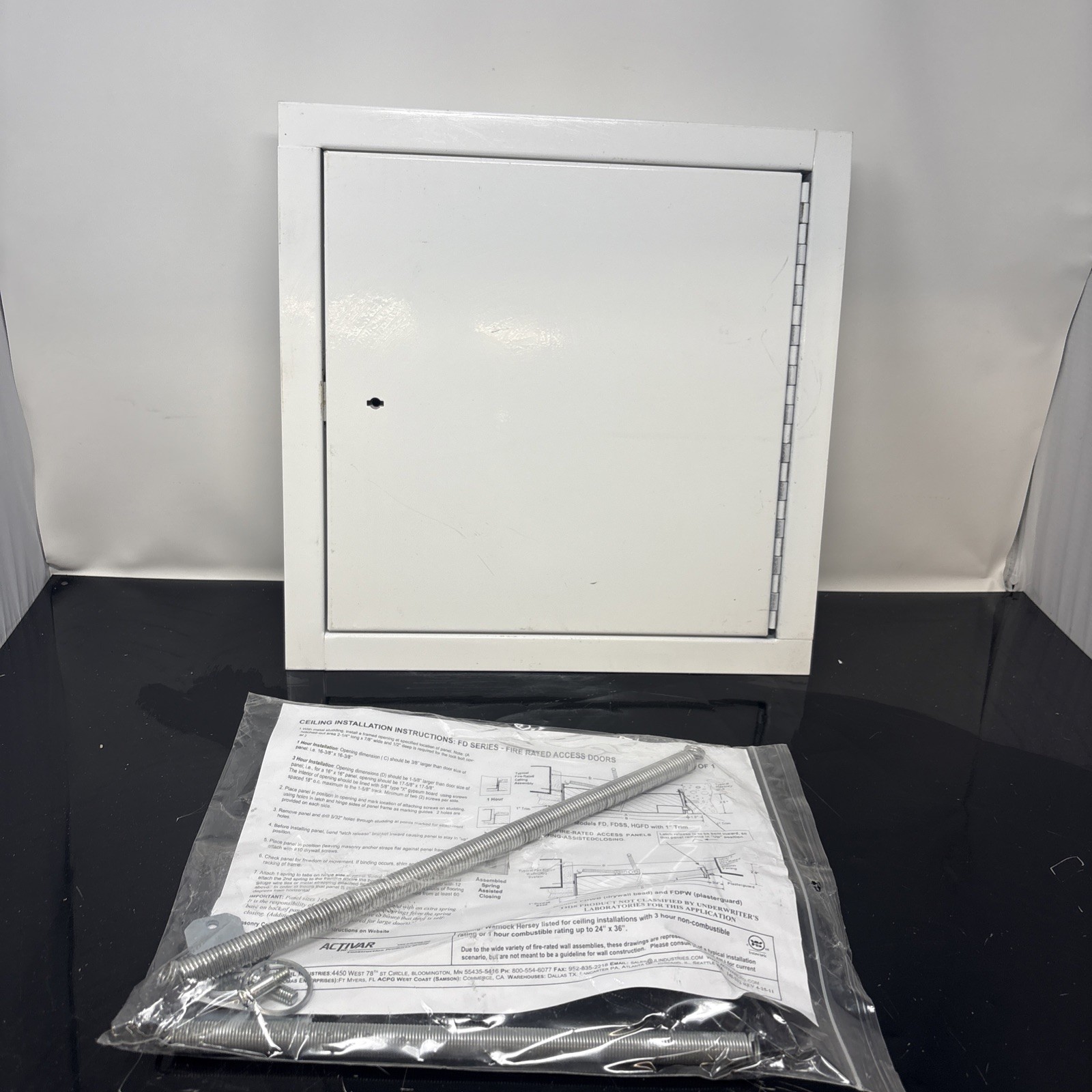 Intertek Access Frame Access Door Fire Door Assembly 01912 10″x10″x2.5″