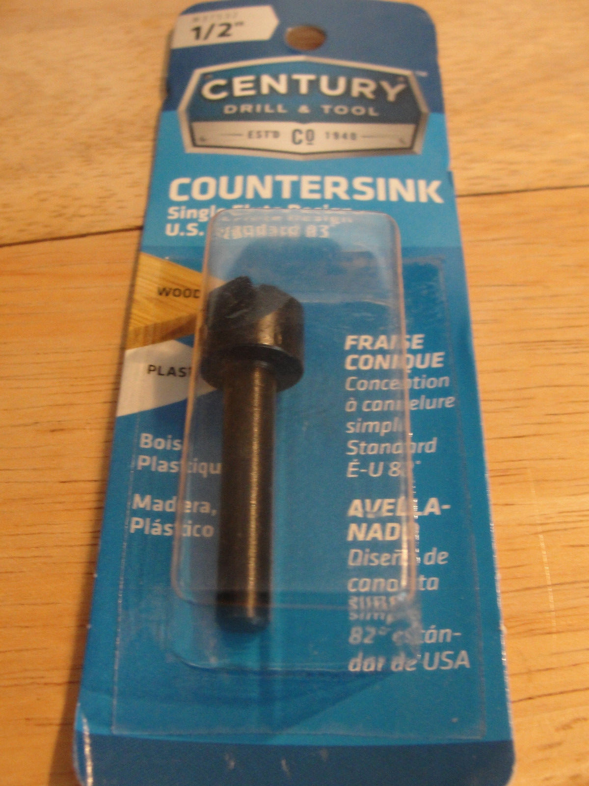 Century Drill and Tool 37532 Carbon Alloy Countersinks 1/2-Inch New