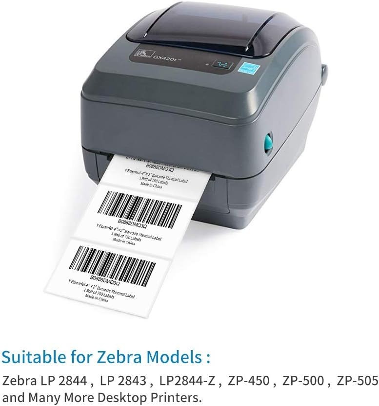 Self-Adhesive 4″x2″ Shipping Labels – 750 Count, BPA-Free for Quality Assurance