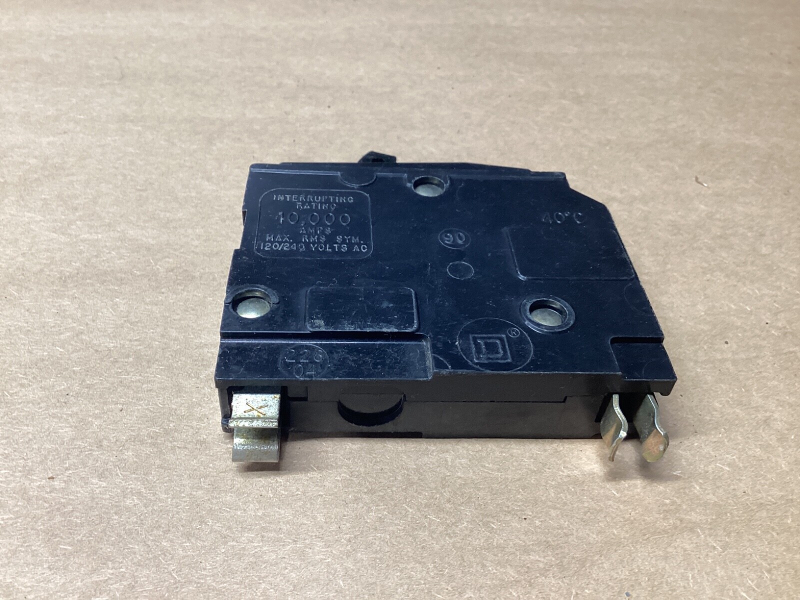 LOT OF 2 SQUARE D QO120 SINGLE POLE 20 AMP CIRCUIT BREAKER #114G130*CO