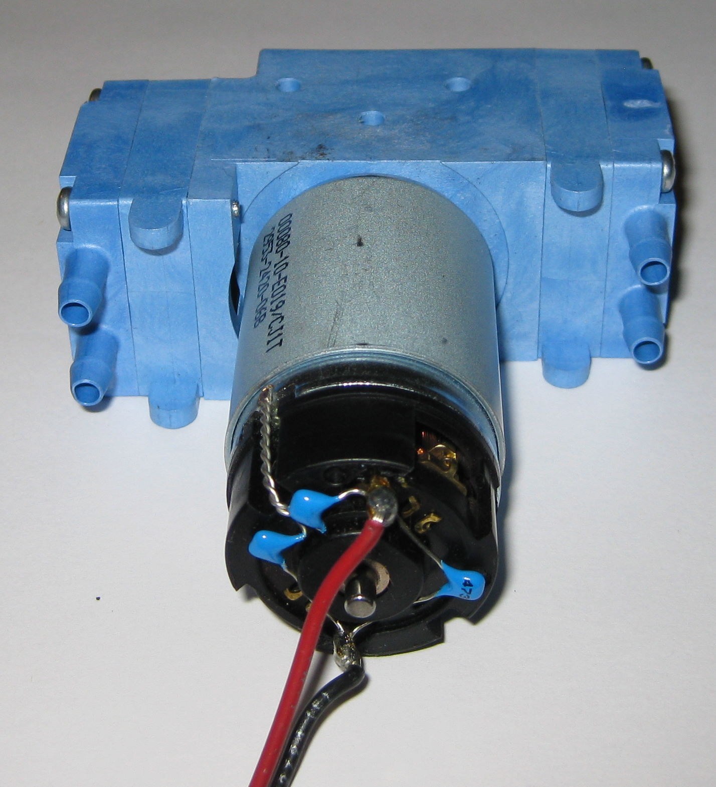 5 X Mini Diaphragm Hargraves Air and Gas Dual Head DC Pump – 11 l/min – 12 VDC