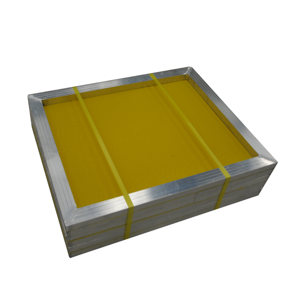 USA – Aluminum Silk Screen Frame – 230 Yellow Mesh 23″ x 31″ – 6pcs
