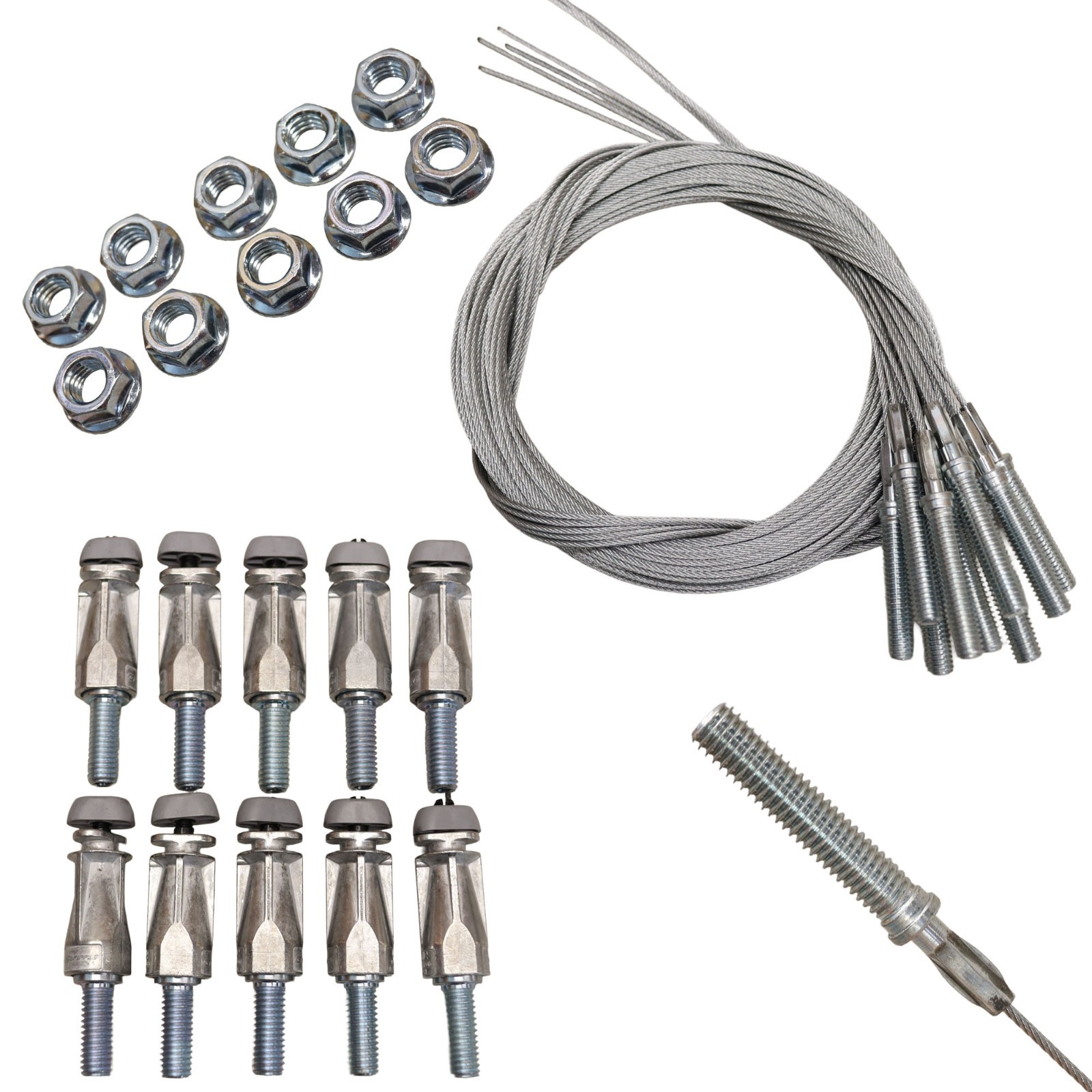 Gripple No.2 UniGrip Fastener with 3/8″ Center Exit Stud, 120lb Load, 10 Pk