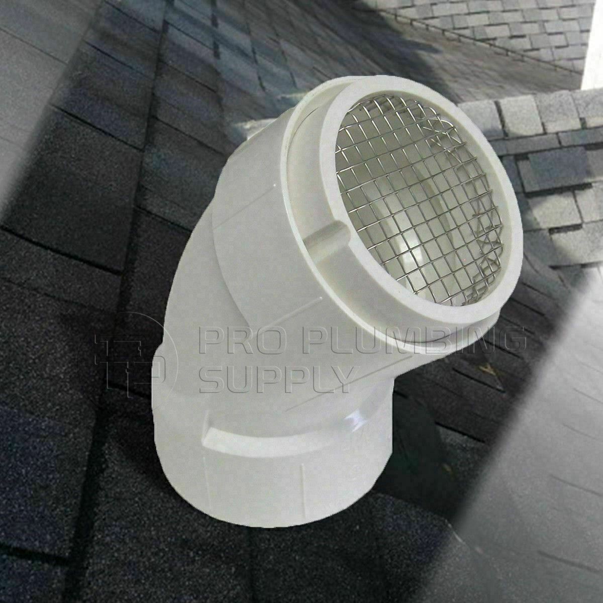 Raven R1509 PVC Termination Vent Stainless Screen with Condensation Slot – 3″