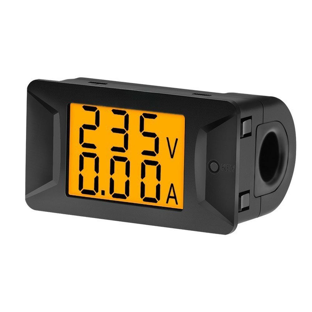 80-260V AC Digital Volt Amp Meter LCD Display Current Monitor Gauge for Home
