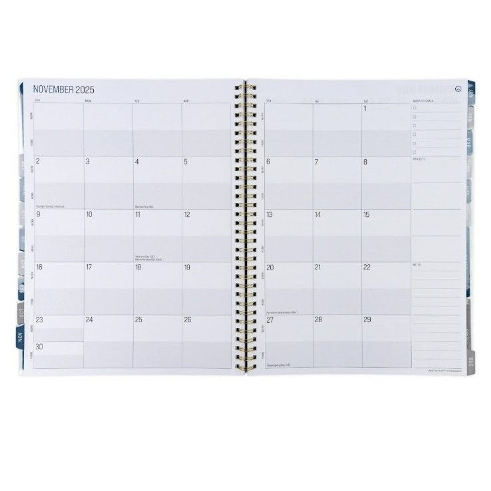 Work from Home Monthly Weekly Large Planner – Green Leaves NWT 9″ X 11″