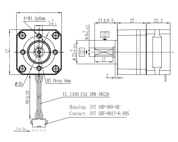 TS42 Cycloidal Reducer Nema17 Stepper Motor Ratio 15:1 Lenght 49mm Low Backlash