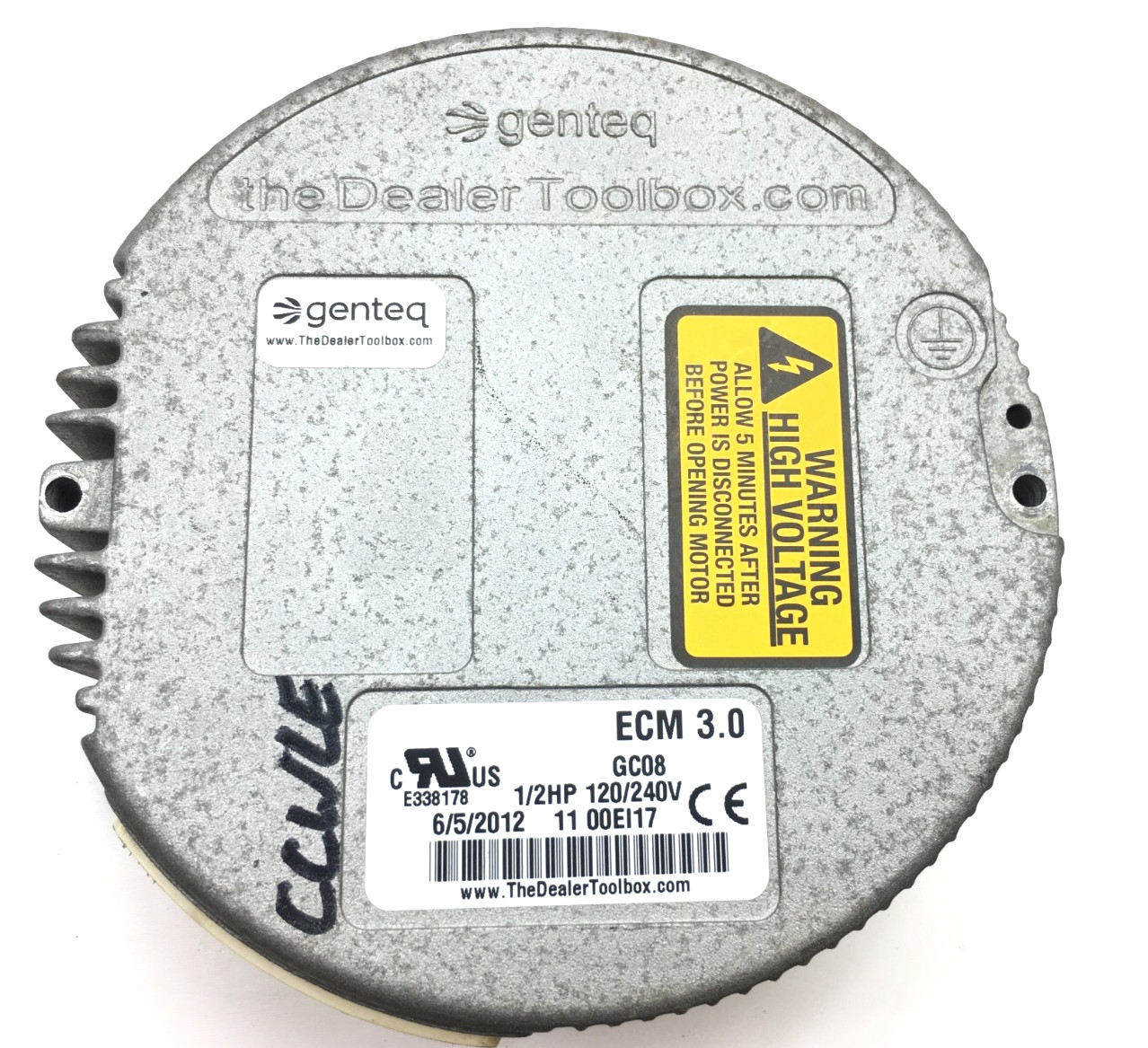Genteq ECM 3.0 GC08 Module Only 1/2HP 120/240V CCWLE used #W970