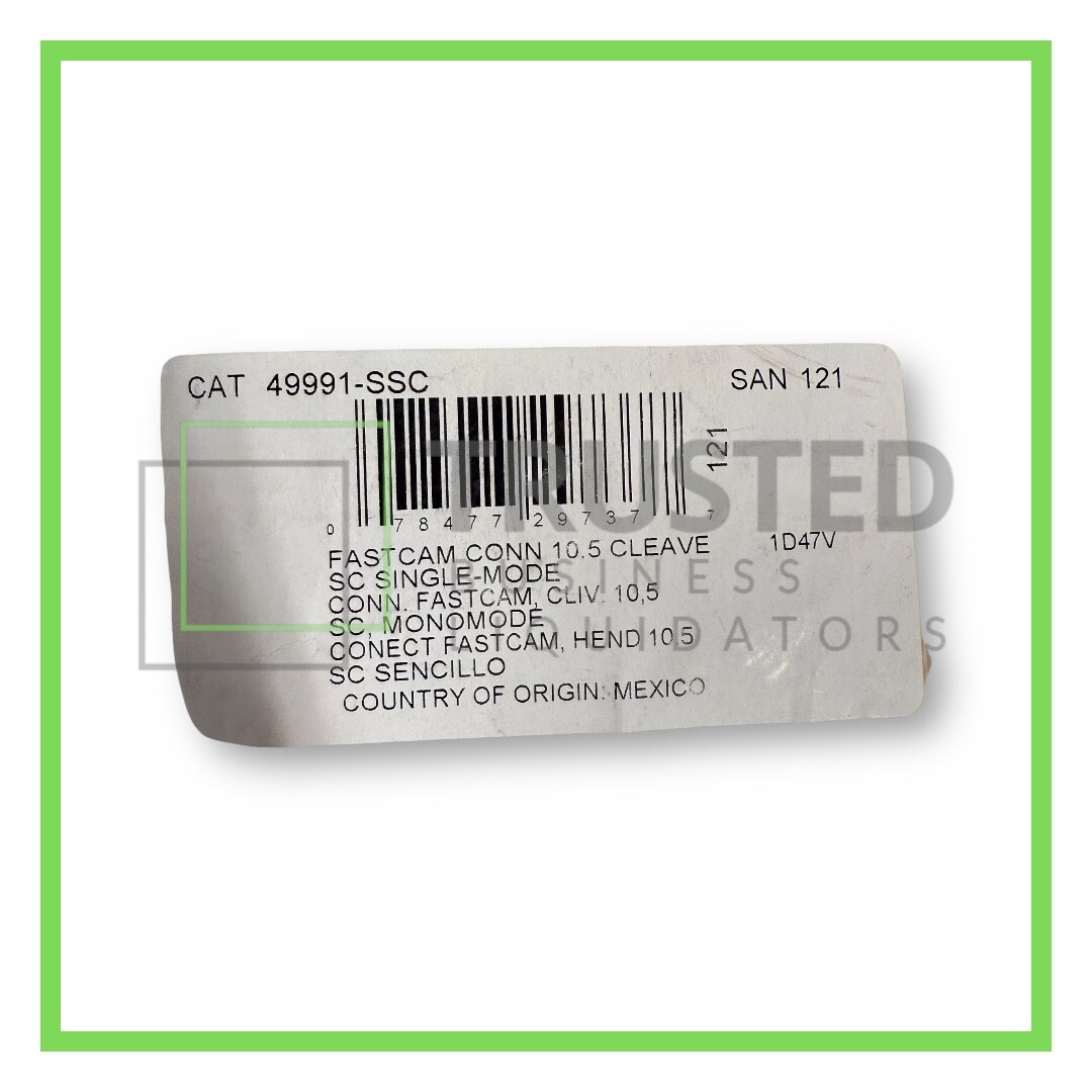 Leviton 49991-SSC FastCAM Pre-Polished SC Connector, Single-Mode OS2, Blue