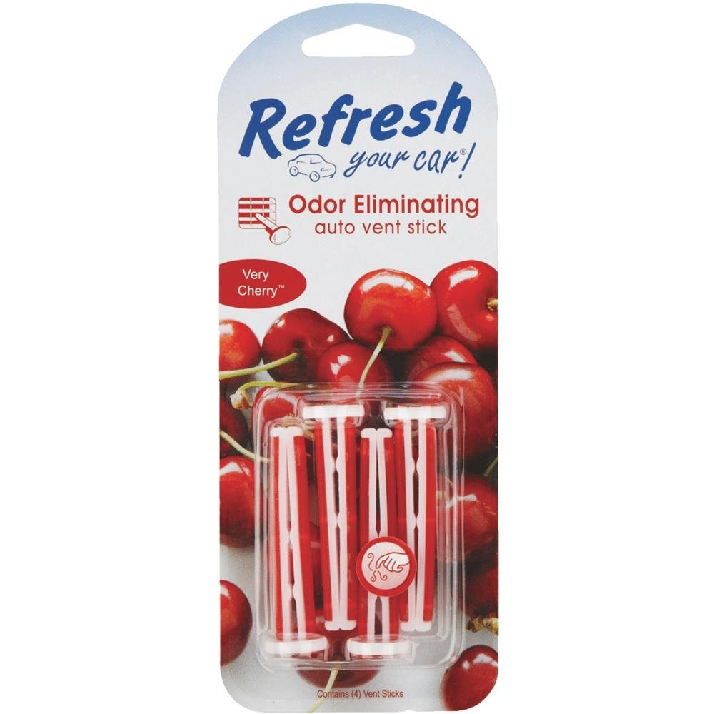 Refresh Your Car Car Air Freshener, Odor Eliminator, Set of 4 Auto Vent Stick…