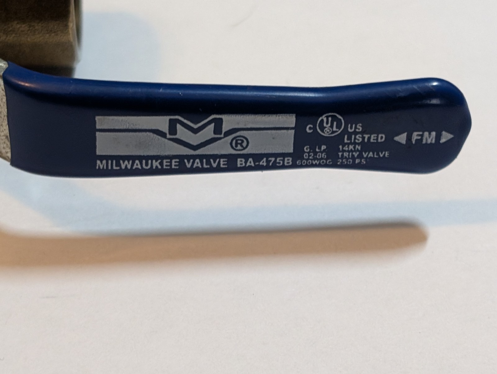 Milwaukee Valve Company BA-475B Ball Valve 1/2″ 600WOG Bronze/Brass