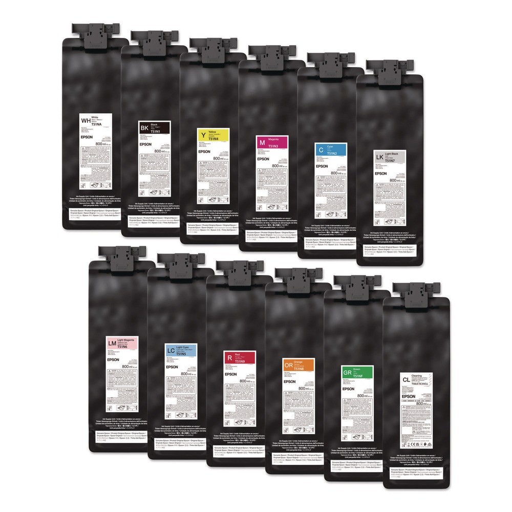 Epson T51N920 UltraChrome GS3 800 mL Eco-Solvent Ink – Red New