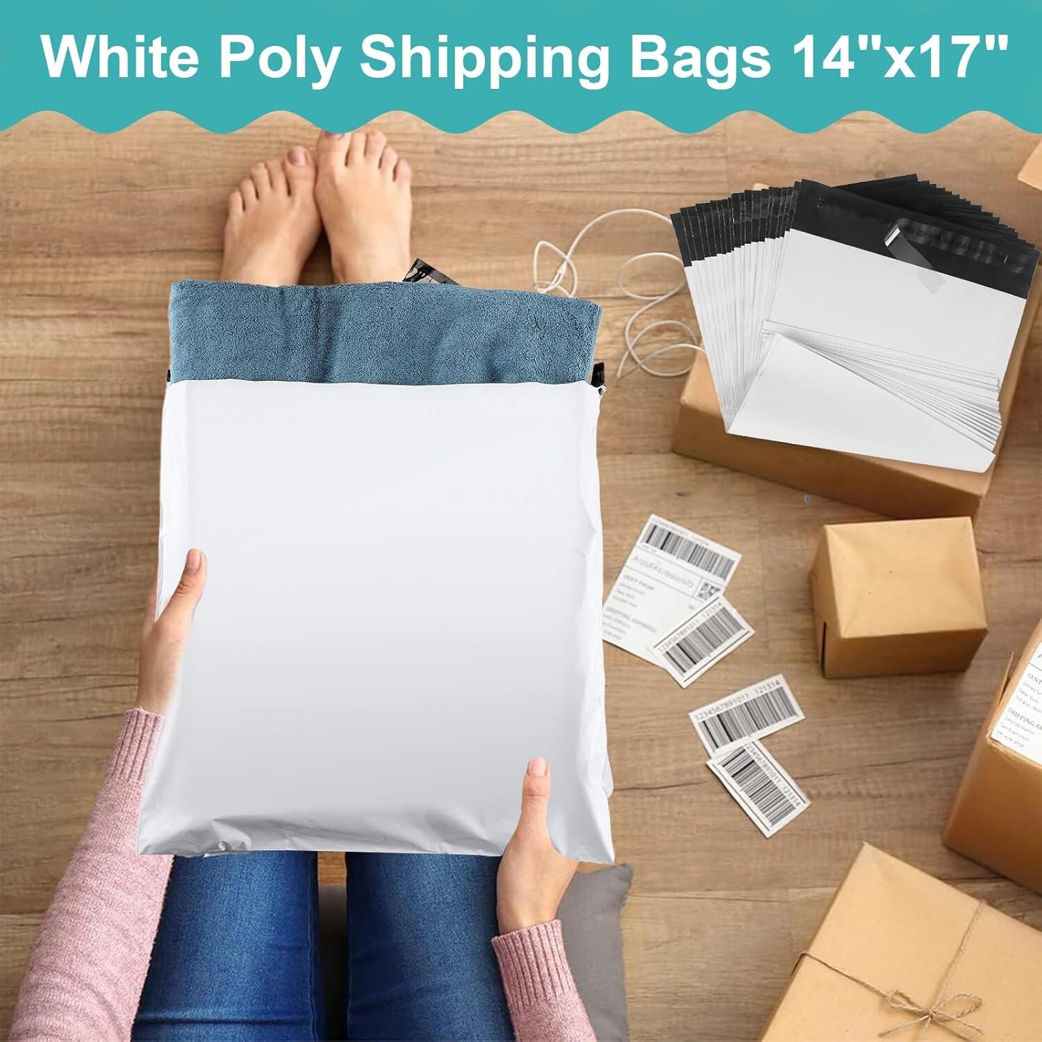 Self Sealing Poly Mailers – Waterproof & Lightweight Shipping Bags for Ecommerce