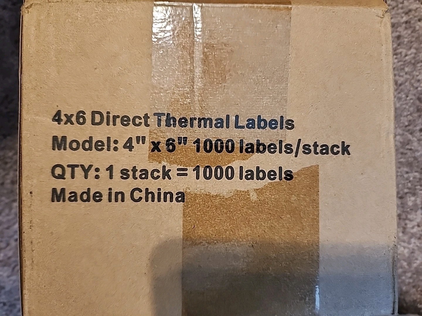 4″x6″ Direct Thermal Labels, 1000 Labels/ Stack-Blue – Free Shipping