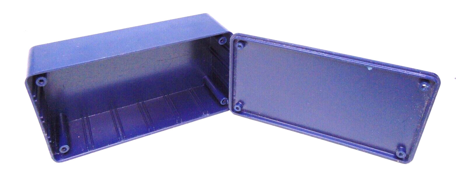 6″ Dark Blue Plastic Project Hobby Box Enclosure – 6″ x 4″ x 2″