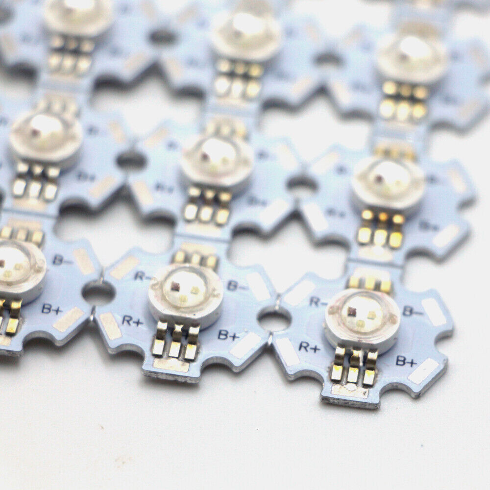3W High Power SMD LED Chip Lights Beads White Red Blue Yellow With PCB/only led