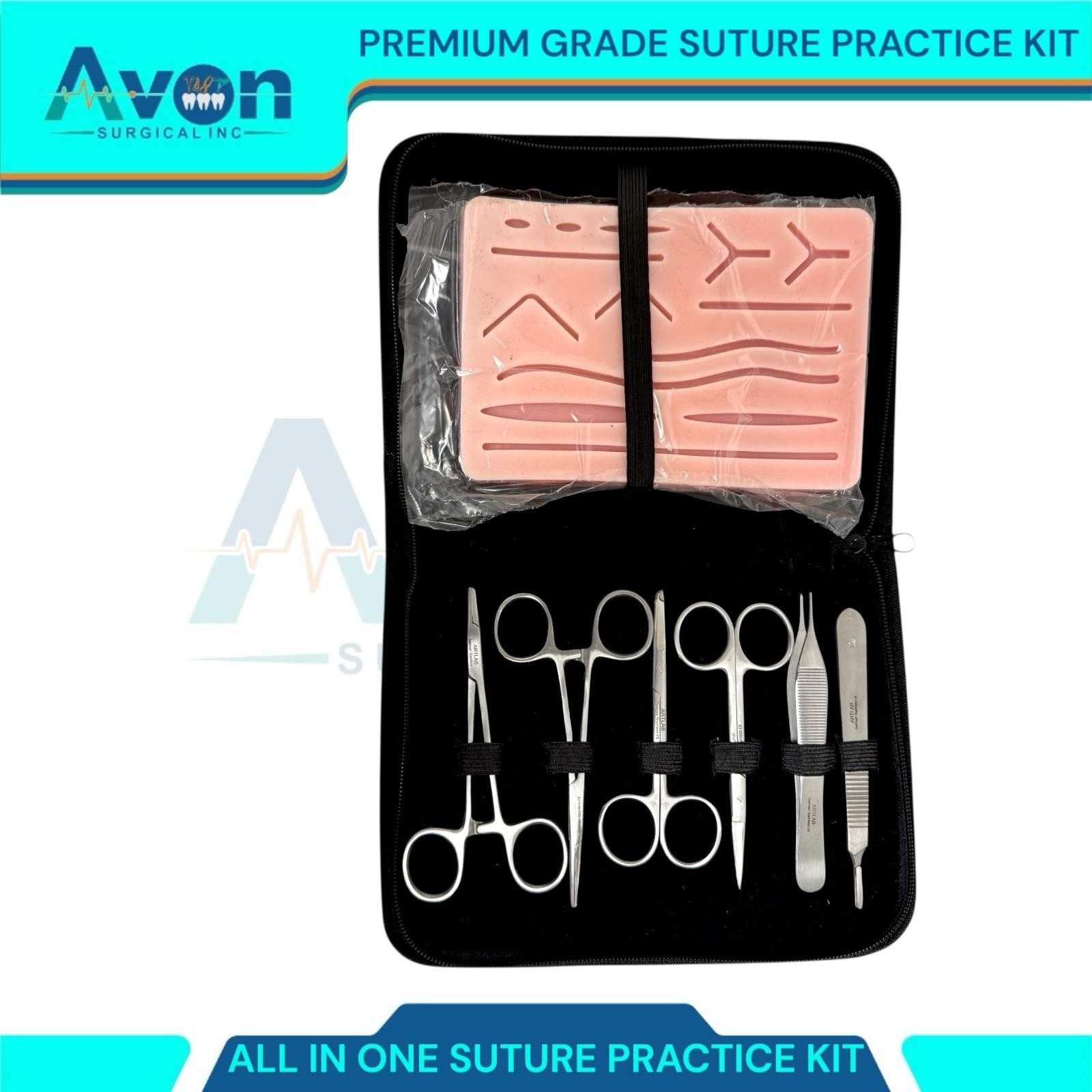 20PCS Practice Suture Kit for Training Student Use – Includes Essential Tools
