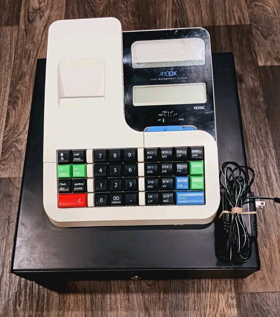 Royal 410DX Electronic Cash Register Working No Keys Works Good