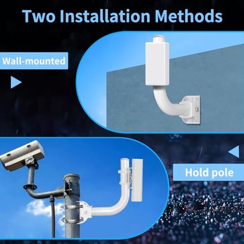 Universal Wireless Bridge Bracket Mount, Pole and Wall-Mounted Mount for 2 PCS