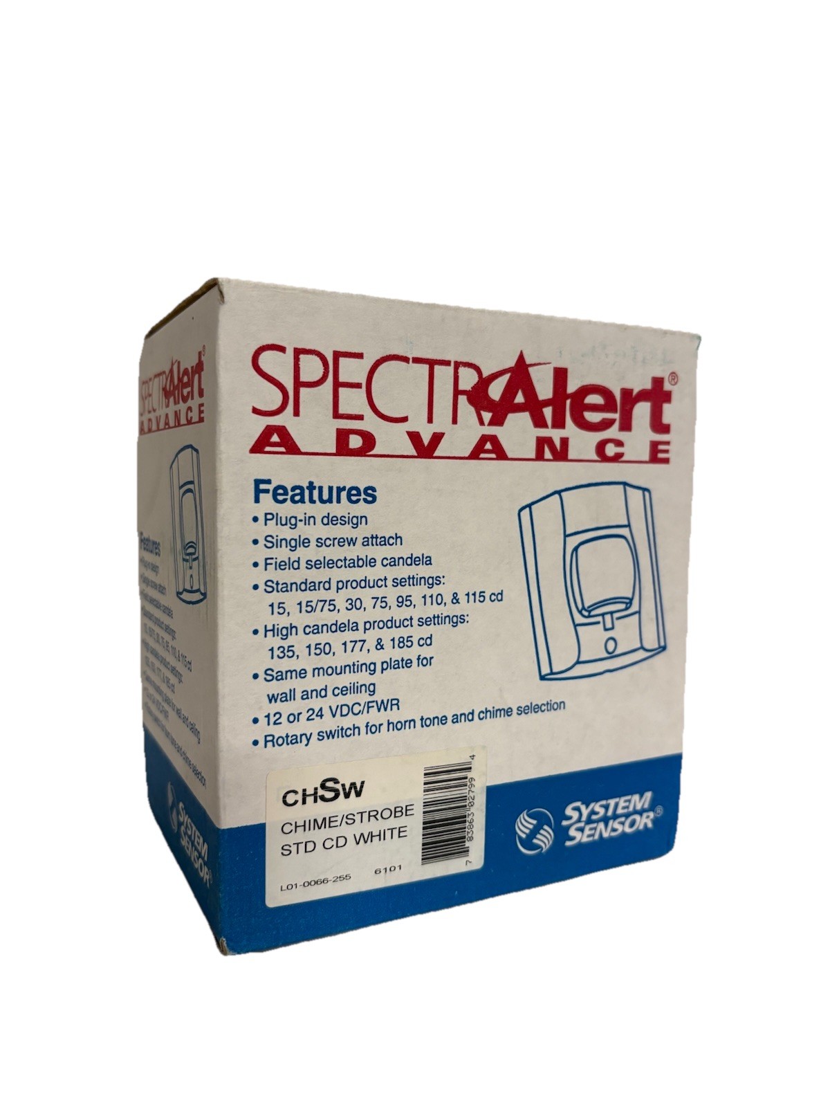 System Sensor CHSW – Chime/Strobe STD CD – White