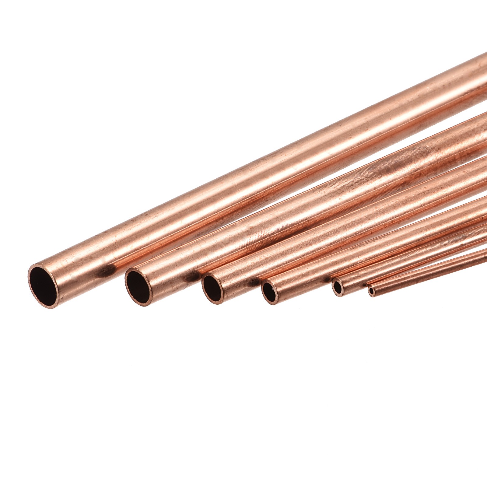 Copper Tube 8mm – 13mm OD x 0.5mm Thickness 200mm Length Metal Tubing Set of 6