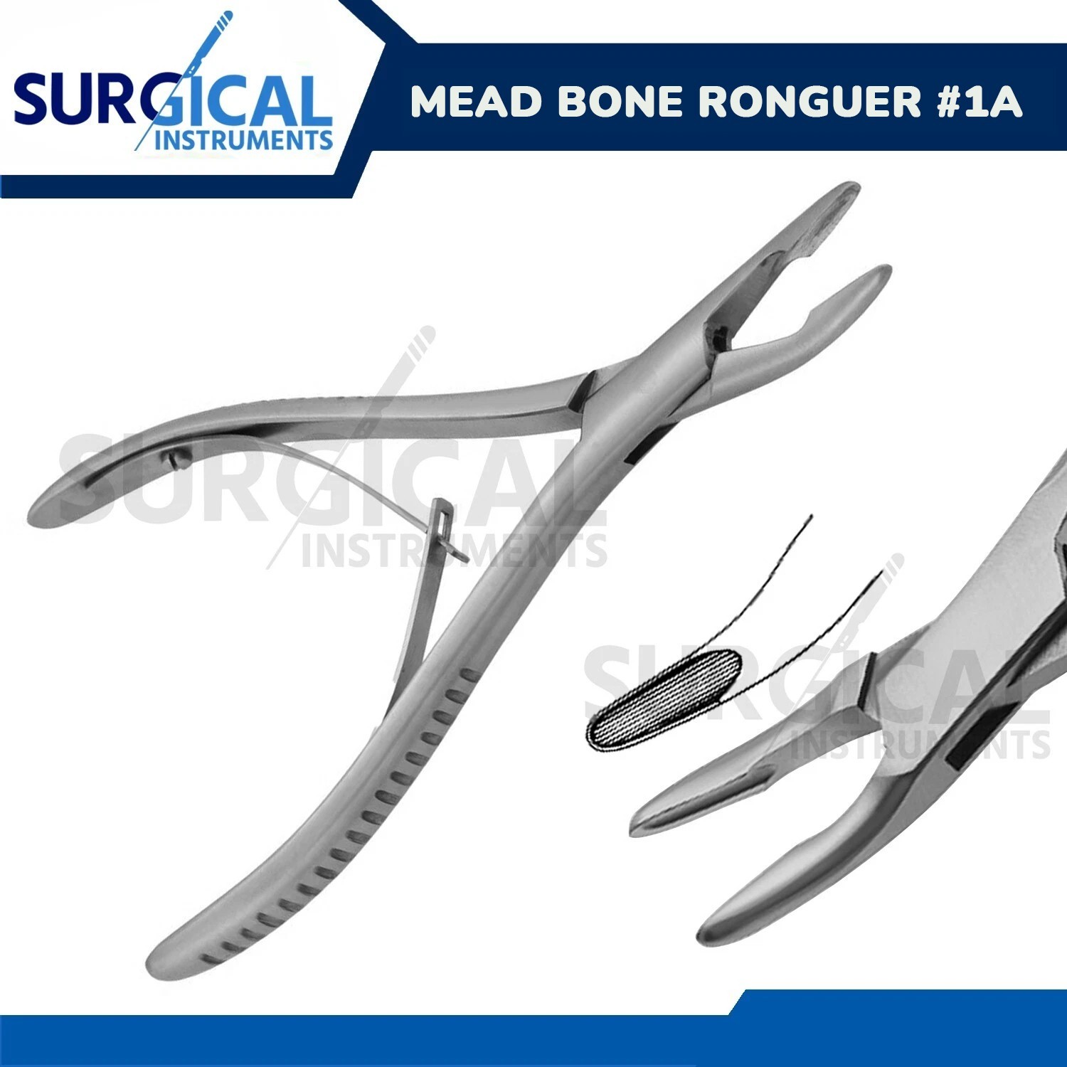 Mead Bone Rongeur Orthopedic Surgical Dental Stainless Steel German Grade