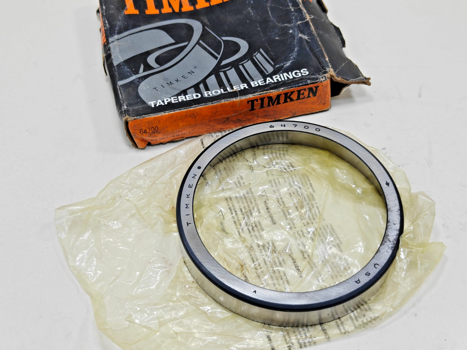64700 Timken Tapered Roller Bearing Cup Only Timken 64700-20024 USA 7.000 in OD