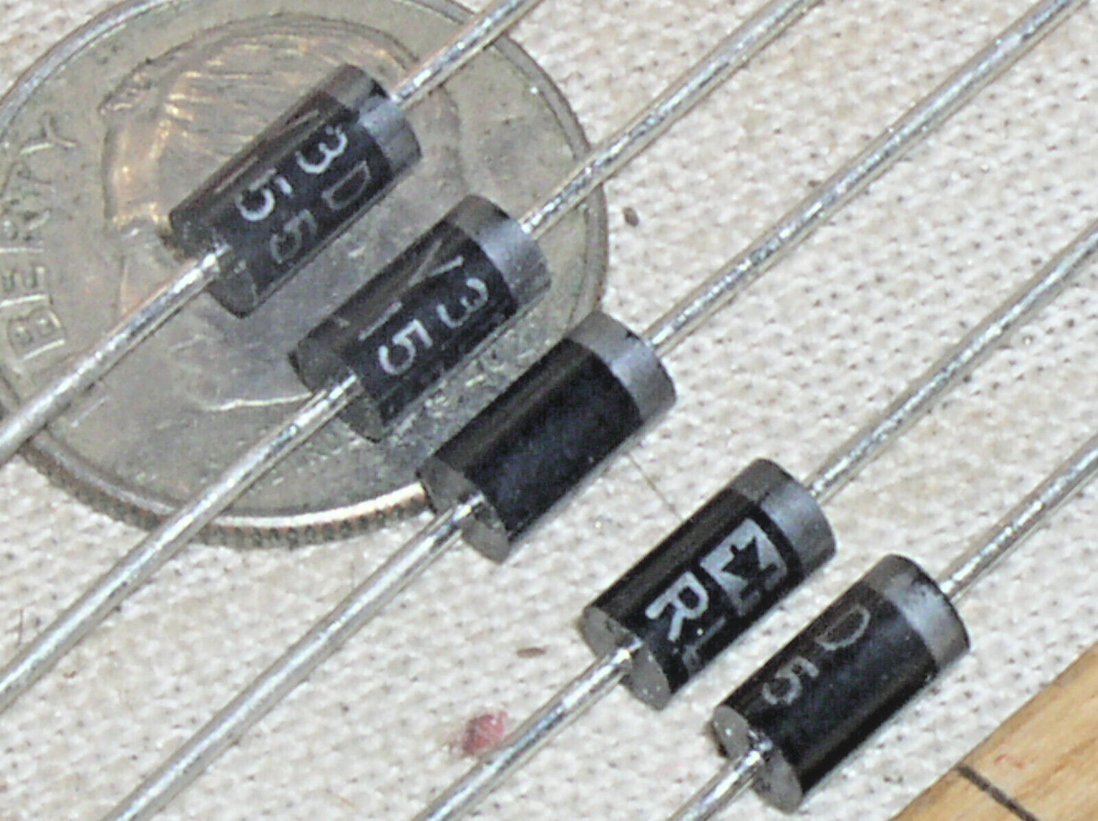 5 RECTRON RL155 600V 1.5A 1.5 A AMP FAST POWER RECTIFIER DIODE DO-15 USA FRE SHP