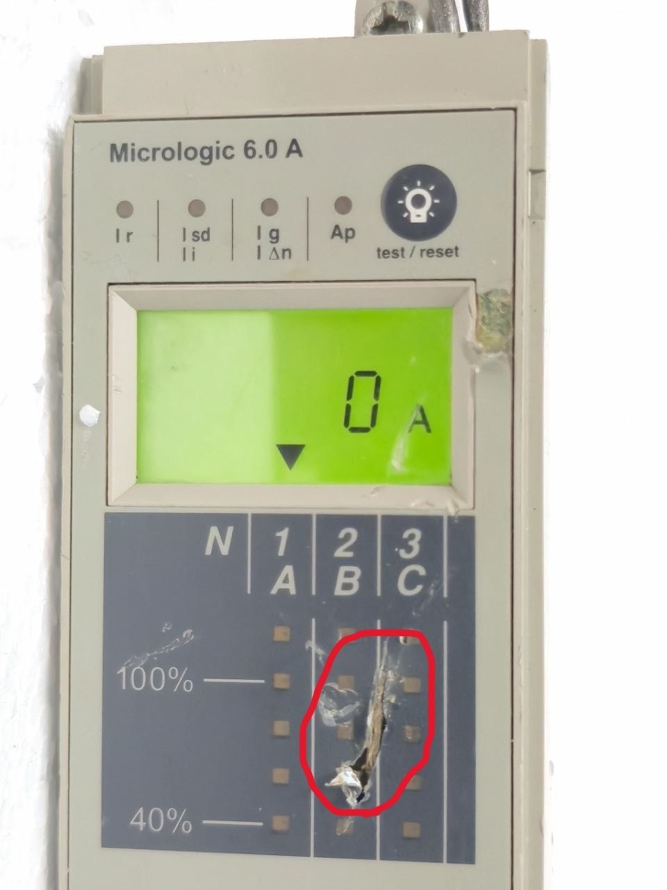 SCHNEIDER ELECTRIC 33073BA MICROLOGIC 6.0A CIRCUIT BREAKER DIGITAL TRIP UNIT AAV