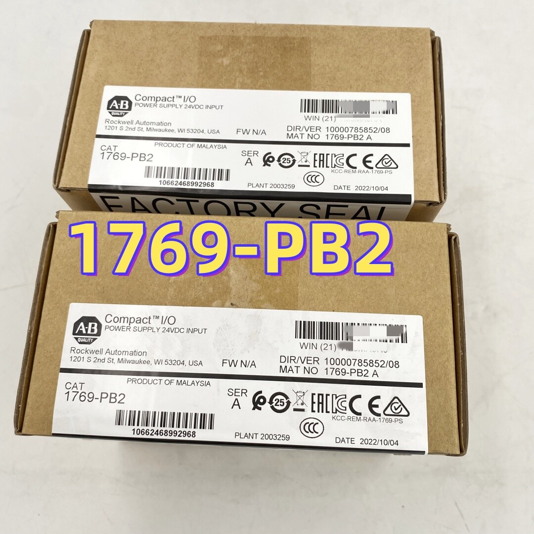 1769-PB2 Allen-Bradley 1769PB2 CompactLogix DC 2A/0.8A Power Supply New Sealed
