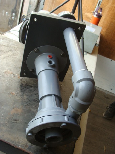 SERFILCO IP54 CHEMICAL DUTY VERTICAL PUMP .75HP 3PH 190/380V 2.8/1.4A