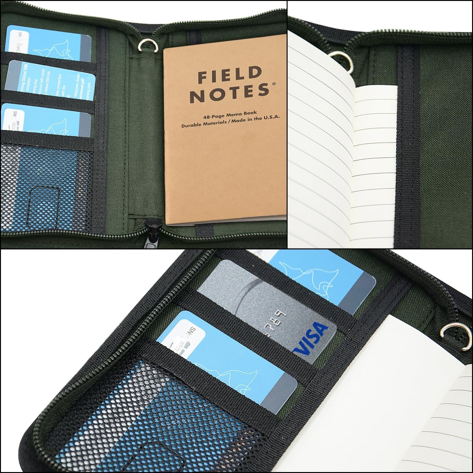 Field Notes Cover: 3.5 X 5.5 Notebook Cover for Moleskine Notebooks Field