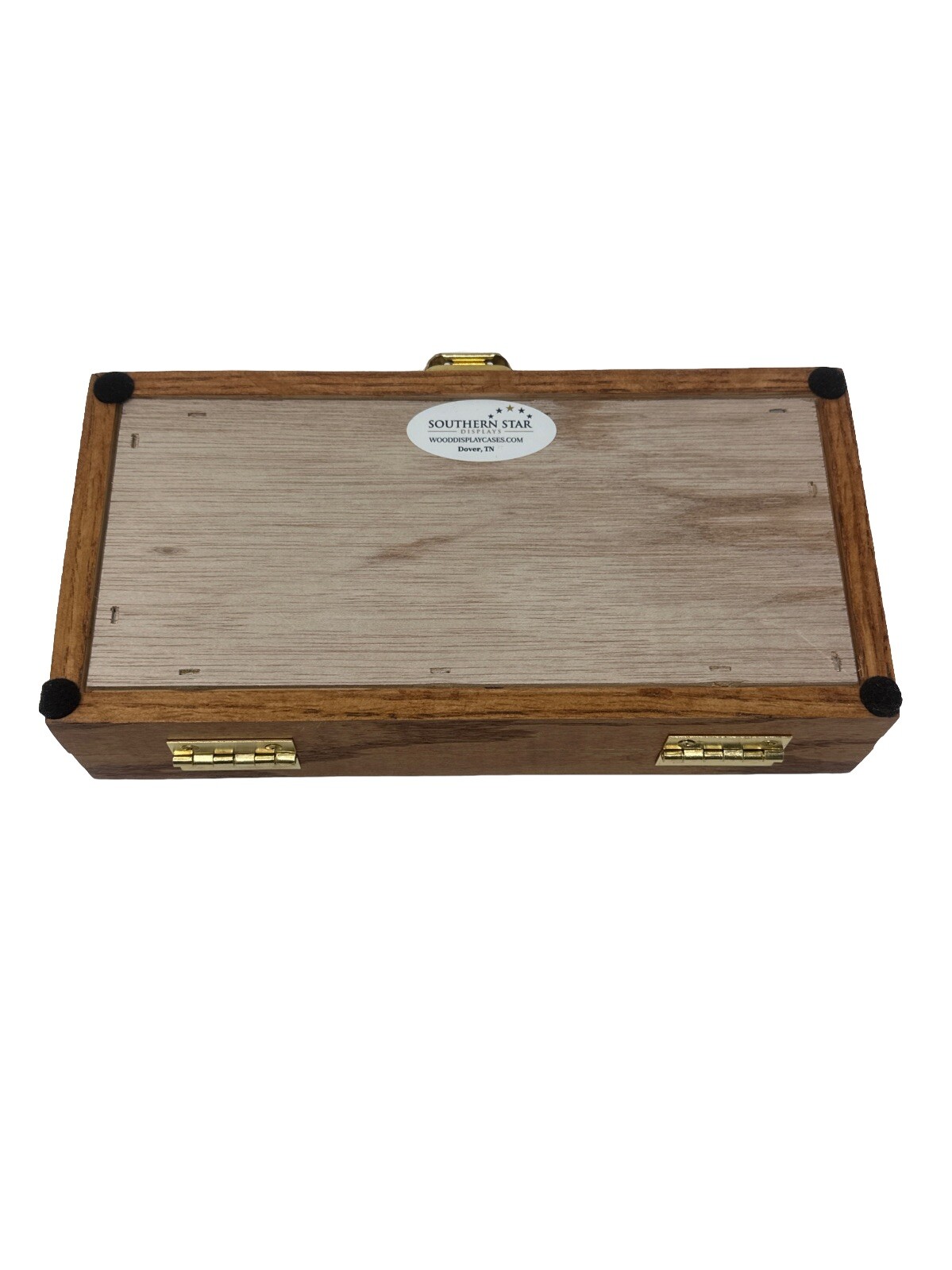 Oak Wood Display Case 5 x 10 x 2 for Arrowheads Knifes Collectibles & More