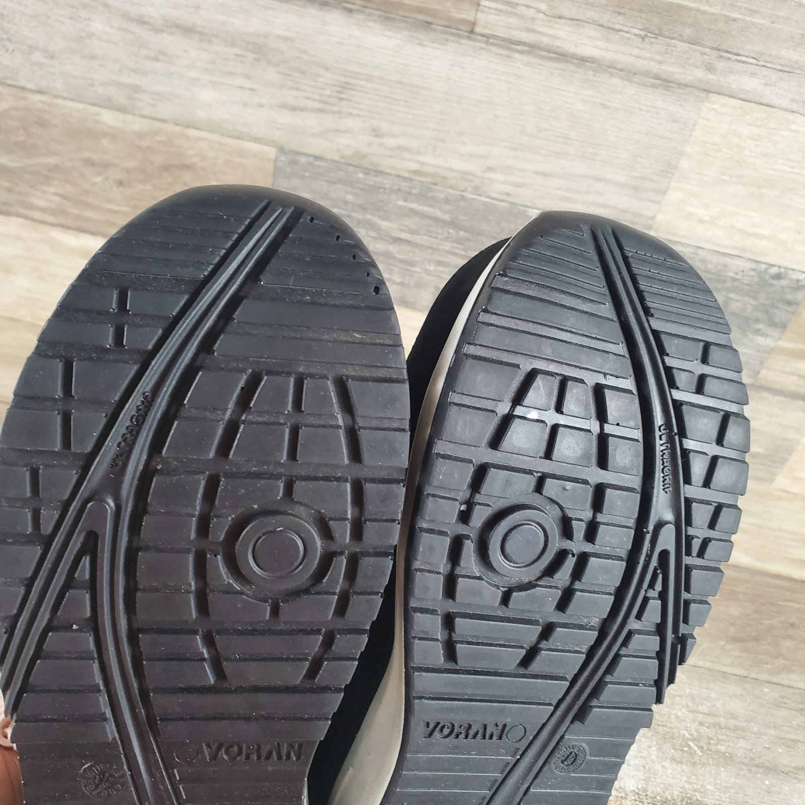 Voran Sportsafe Energy 610N Mens Work Shoes Sz 7.5 Black Composite Toe Lace Up