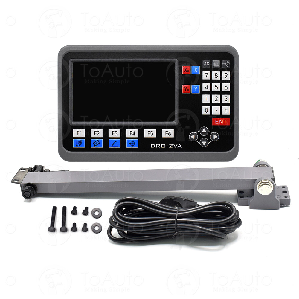 ToAuto 12″ 36″ Linear Scale 2 Axis DRO Digital Readout for Bridgeport 9X48 Table